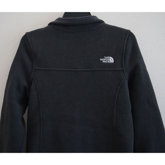 The North Face Women's Sz XL Dark Gray Heather Maggy Fleece Full Zip Sweater - Picture 9 of 12